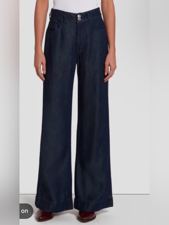 7 For All Mankind Denim - 7 for all Mankind Modern Dojo - Wide Leg Dark Blue Women’s Trouser Jeans